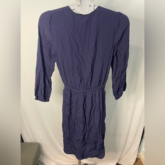 DR2 Daniel Rainn Blue Blouson Long‎ Sleeve Shirt Style Dress Small Nautical - Picture 3 of 10